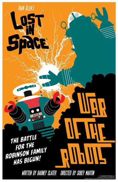 Laminated Lost In Space War Of The Robots by Juan Ortiz Episode 20 of 83 Art Print Poster Dry Erase Wall Art 12x18