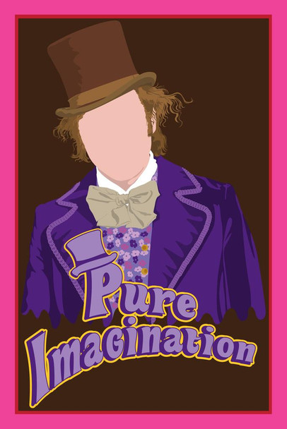 Pure Imagination Minimalist Art Movie Cool Wall Art Print Poster 24x36