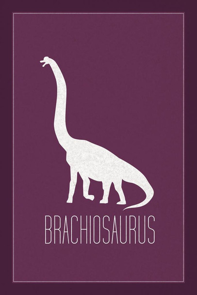 Dinosaur Brachiosaurus Purple Dinosaur Poster For Kids Room Dino Pictures Bedroom Dinosaur Decor Dinosaur Pictures For Wall Dinosaur Wall Art Prints for Walls Cool Wall Art Print Poster 24x36
