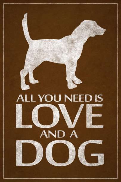 All You Need Is Love And A Dog Puppy Posters For Wall Funny Dog Wall Art Dog Wall Decor Puppy Posters For Kids Bedroom Animal Wall Poster Cute Animal Posters Cool Wall Art Print Poster 24x36