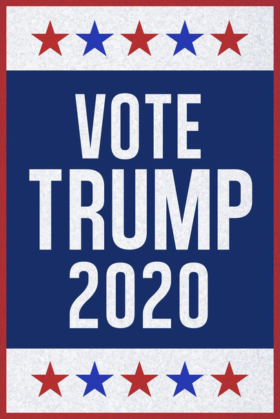 Laminated Vote Trump 2020 Campaign Poster Dry Erase Sign 12x18