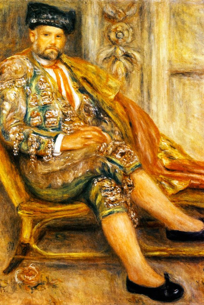 Laminated Renoir Ambroise Vollard Dressed As A Toreador Realism Romantic Artwork Renoir Canvas Wall Art French Impressionist Art Posters Portrait Painting Wall Decor Poster Dry Erase Sign 12x18