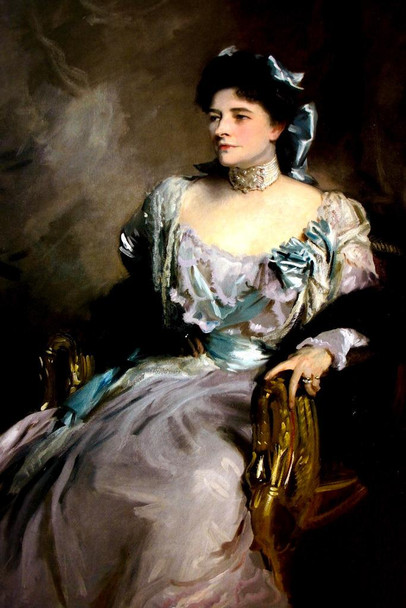 Laminated John Singer Sargent Alice Wernher Realism Sargent Painting Artwork Woman Portrait Wall Decor Oil Painting French Poster Prints Fine Artist Decorative Wall Art Poster Dry Erase Sign 12x18