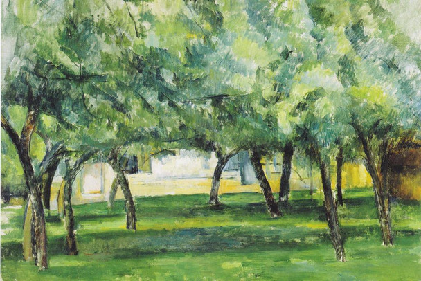 Laminated Cezanne Farm In Normandy Impressionist Posters Paul Cezanne Art Prints Nature Landscape Painting Forest Wall Art French Artist Wall Decor Garden Romantic Art Poster Dry Erase Sign 18x12
