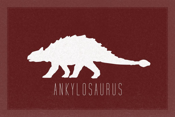 Laminated Dinosaur Ankylosaurus Maroon Dinosaur Poster For Kids Room Dino Pictures Bedroom Dinosaur Decor Dinosaur Pictures For Wall Dinosaur Wall Art Prints for Walls Poster Dry Erase Sign 18x12