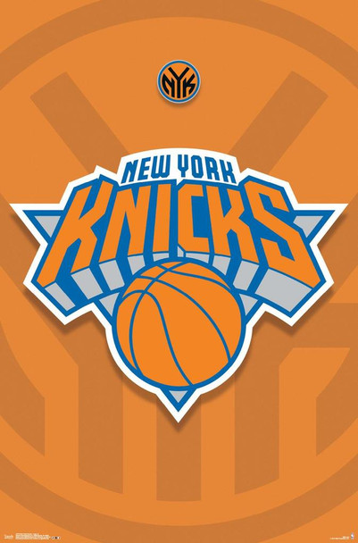 New York Knicks Team Logo Orange NBA Basketball Sports Poster 22x34