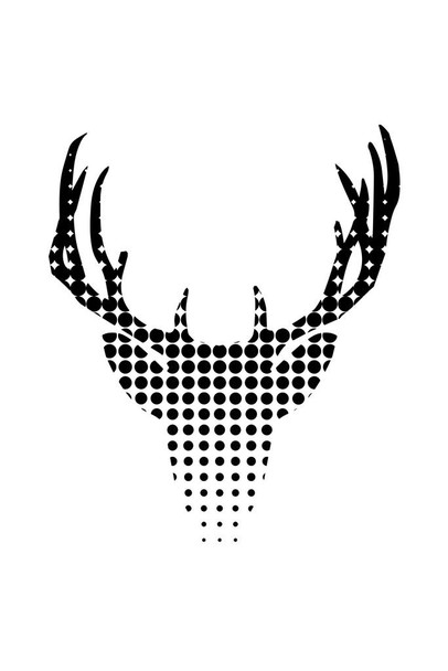 Laminated Deer Head Dots Deer Poster Deer Photo Deer Art Deer Pictures Wall Decor Deer Antler Pictures Deer Bedroom Decor Deer Antler Wall Decor Deer Poster Dry Erase Sign 12x18