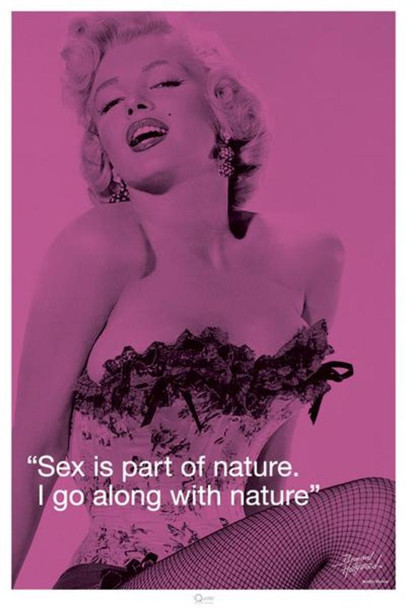 Bernard of Hollywood Marilyn Monroe Sex iQuote Cool Wall Art Print Poster 24x36
