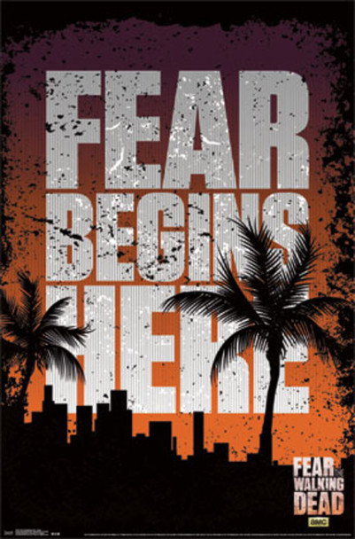 Fear the Walking Dead Fear Begins Here Teaser TV Show Cool Wall Decor Art Print Poster 22x34