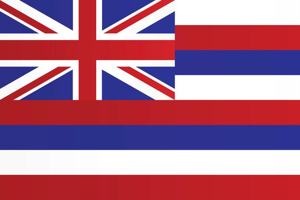Laminated Hawaii State Flag Poster Dry Erase Sign 12x18