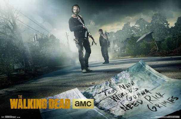 Walking Dead Street Note TV Show Cool Wall Decor Art Print Poster 34x22