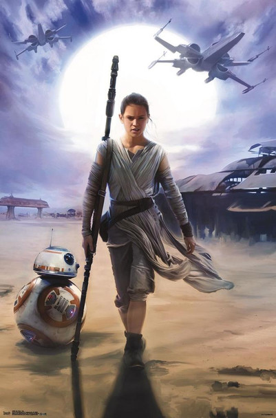 Star Wars The Force Awakens Rey Movie Cool Wall Decor Art Print Poster 22x34