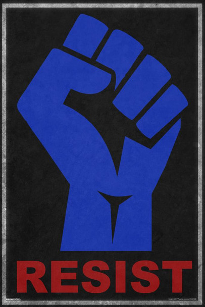 Resist Fist Protest Laminated Dry Erase Sign Poster 12x18
