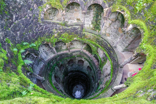 Laminated View of a Section of the Quinta da Regaleira Photo Art Print Poster Dry Erase Wall Art 18x12