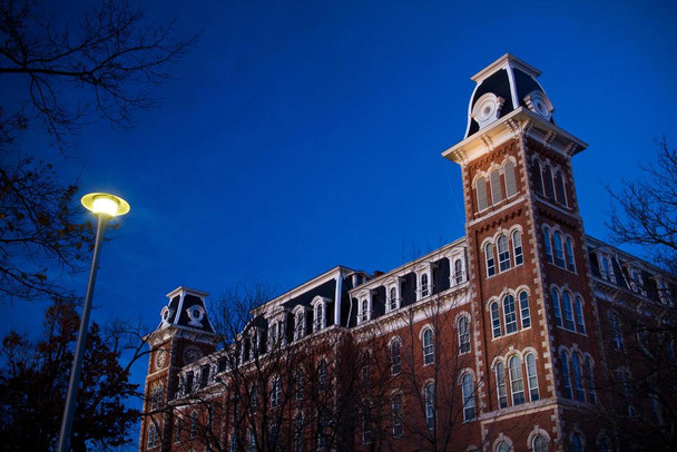Laminated Old Main University of Arkansas Fayetteville Photo Art Print Poster Dry Erase Sign 18x12
