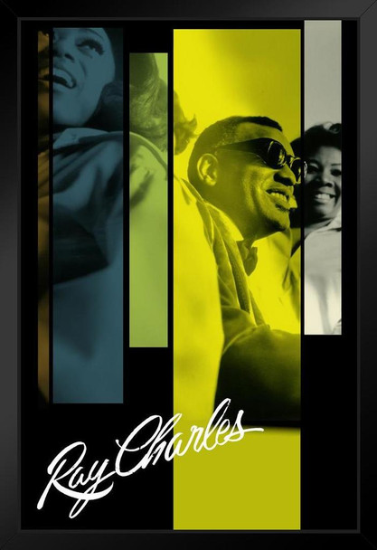 Ray Charles and the Raelettes Music Black Wood Framed Art Poster 14x20