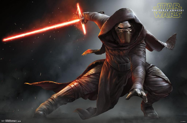 Star Wars The Force Awakens Stance Kylo Ren Movie Cool Wall Decor Art Print Poster 34x22