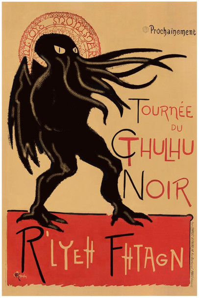 Le Cthulhu Noir Art Cool Huge Large Giant Poster Art 36x54
