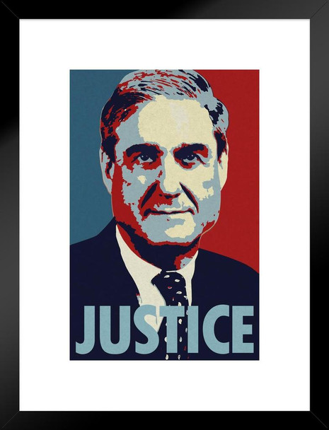 Robert Mueller Justice Pop Art Portrait Matted Framed Art Wall Decor 20x26