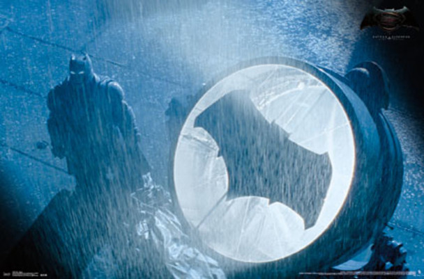 Batman v Superman Bat Signal Movie Cool Wall Art Print Poster 34x22