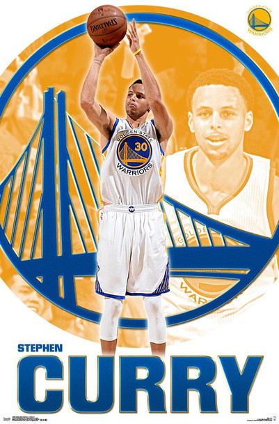 Stephen Curry Golden State Warriors NBA Basketball Sports Cool Wall Decor Art Print Poster 22x34