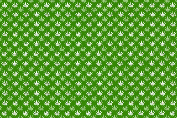 Laminated Marijuana Weed Pattern Dark Leaves Pot Cannabis Joint Green Poster Dry Erase Sign 12x18