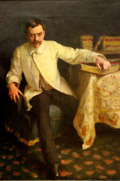 Laminated John Singer Sargent Arsene Vigeant Realism Sargent Painting Artwork Man Portrait Wall Decor Oil Painting French Poster Prints Fine Artist Decorative Wall Art Poster Dry Erase Sign 12x18