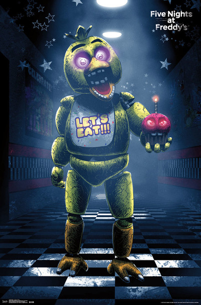 Five Nights At Freddys Classic Chica Video Game Gaming Cool Wall Decor Art Print Poster 22x34