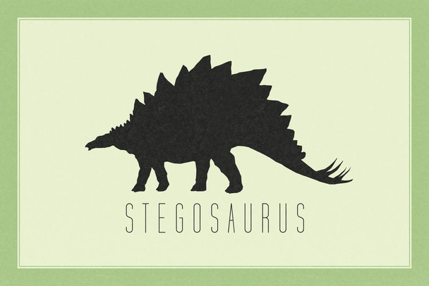Dinosaur Stegosaurus Lime Green Dinosaur Poster For Kids Room Dino Pictures Bedroom Dinosaur Decor Dinosaur Pictures For Wall Dinosaur Wall Art Prints for Walls Cool Wall Art Print Poster 36x24