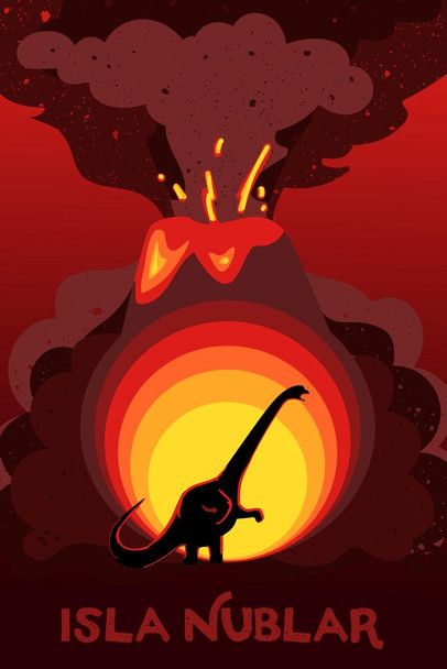 Isla Nublar Travel Cool Wall Art Print Poster 24x36