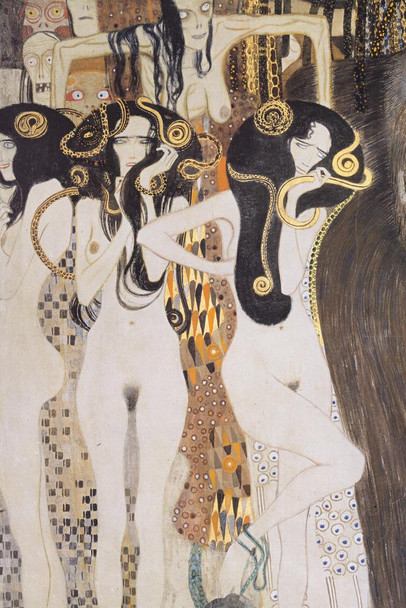 Laminated Gustav Klimt Gorgons and Typheus Gothic Reaper Art Nouveau Prints and Posters Gustav Klimt Canvas Wall Art Fine Art Wall Decor Women Landscape Abstract Painting Poster Dry Erase Sign 12x18