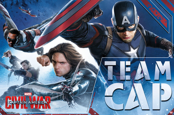 Captain America 3 Civil War Team Cap Movie Cool Wall Decor Art Print Poster 22x34