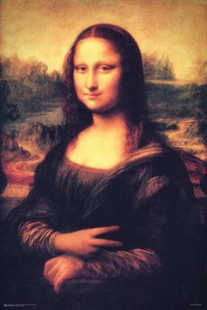 Mona Lisa Peace Parody Funny Cool Wall Art Print Poster 24x36