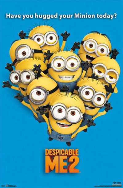 Despicable Me 2 Have You Hugged Your Minion Today Funny Animated Movie Cool Wall Decor Art Print Poster 22x34