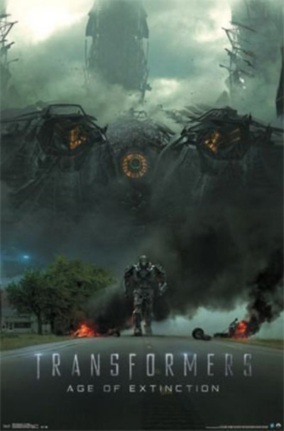 Transformers 4 Age of Extinction Sci Fi Action Movie One Sheet Cool Wall Art Print Poster 22x34