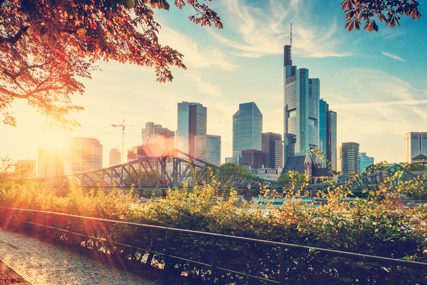 Frankfurt Germany Am Main Building Skyline Photo Cool Wall Decor Art Print Poster 18x12