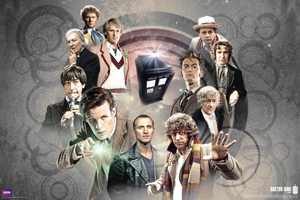 Doctor Who Doctors Collage TV Show Cool Wall Decor Art Print Poster 36x24