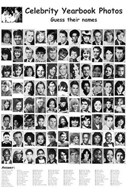 Celebrity Yearbook Photos Guess Cool Wall Decor Art Print Poster 24x36