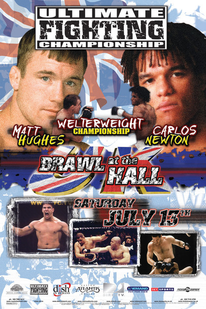 Official UFC 38 Matt Hughes vs Carlos Newton Sports Cool Wall Decor Art Print Poster 12x18