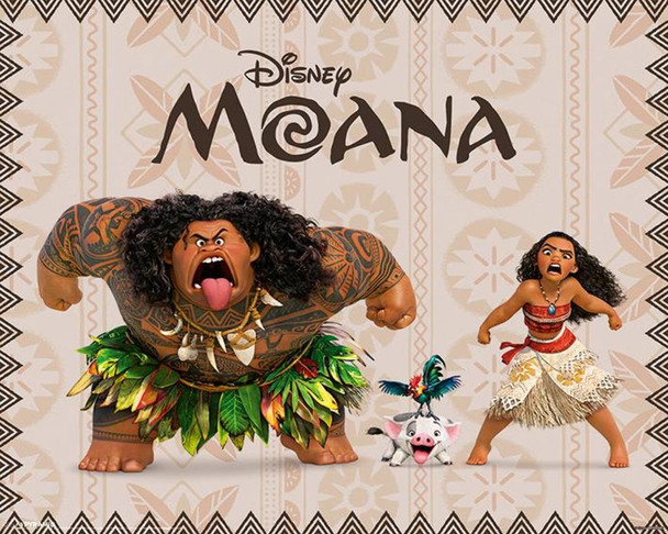 Moana Characters Maui Disney Movie Cool Wall Art Print Poster 20x16