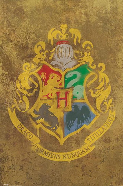 Harry Potter Hogwarts Crest School Cool Wall Art Print Poster 24x36