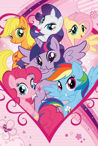 My Little Pony Group Cool Wall Decor Art Print Poster 36x24