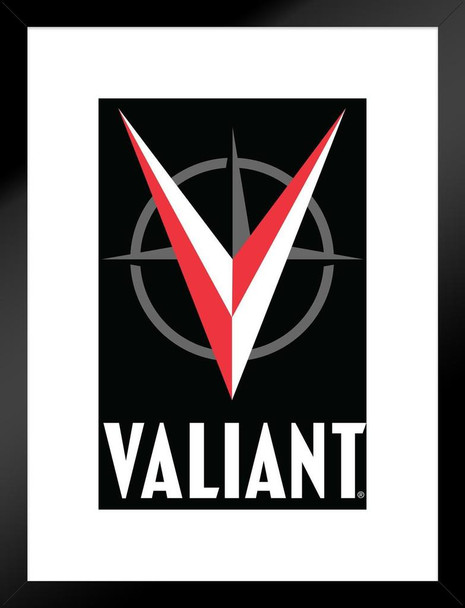 Valiant Comics Comic Books Logo Matted Framed Wall Art Print 20x26 inch
