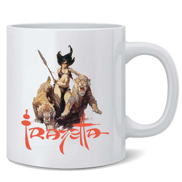 Huntress by Frank Frazetta Ceramic Coffee Mugs Tea Cup Novelty Gift 12 oz