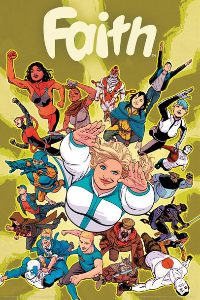 Faith Herbert Zephyr Heroes Valiant Comics Laminated Dry Erase Sign Poster 12x18
