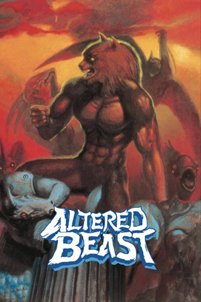 Laminated Altered Beast Sega Classic Video Game Poster Dry Erase Sign 12x18