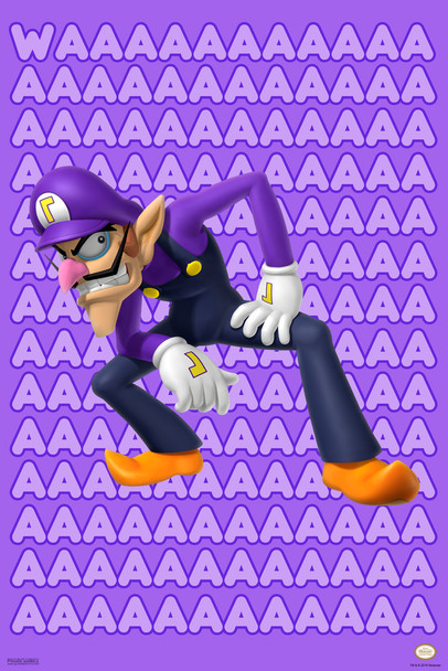Waluigi Laughing Super Smash Bros Video Game Gaming Cool Wall Decor Art Print Poster 12x18