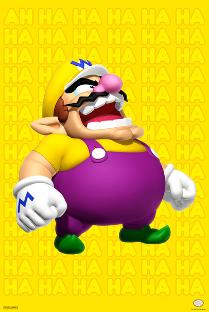 Wario Laughing Super Smash Bros Video Game Gaming Cool Wall Decor Art Print Poster 12x18