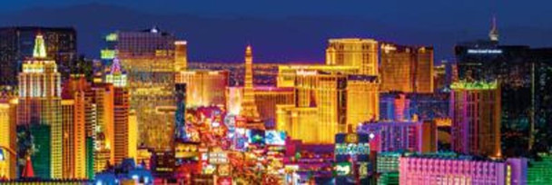 Las Vegas Strip Panorama Photo Art Print Giant Cool Wall Art Print Poster 62x21
