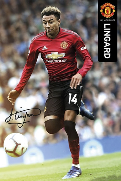 Manchester United Jesse Lingard Soccer Football Cool Wall Art Print Poster 24x36